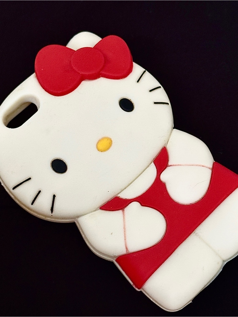 Y2k Hello Kitty Red & White IPhone 5 Silicone Phone Case